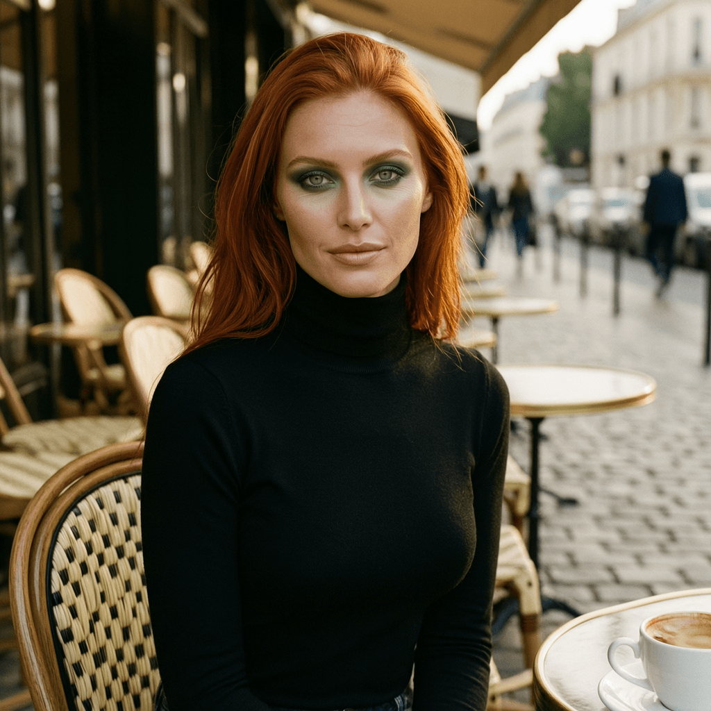 Steffanie Marsden — Parisian café portrait